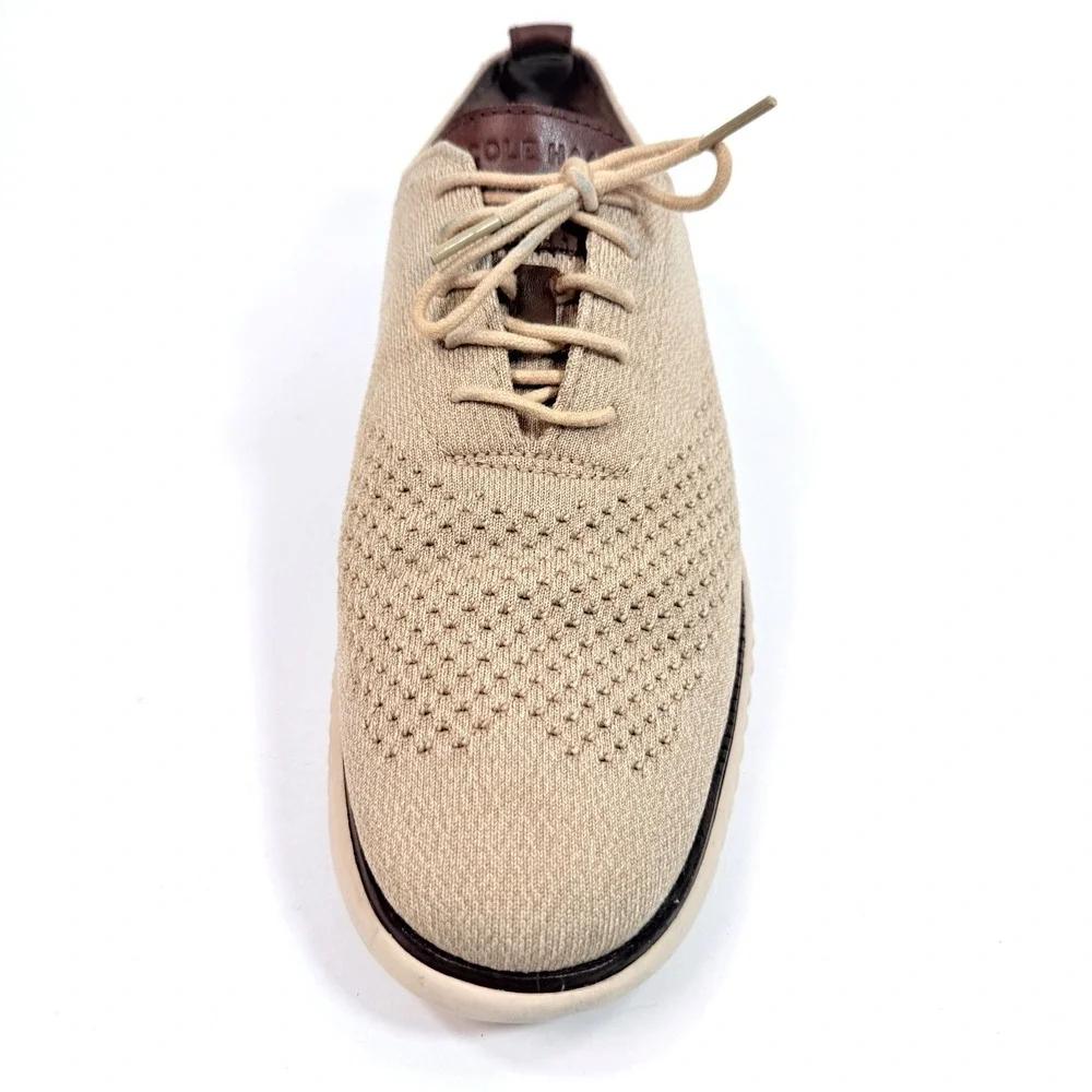 Cole Haan Mens 2.Zerogrand StitchLite Wingtip Oxford Beige C35257 Mens 10.5 M